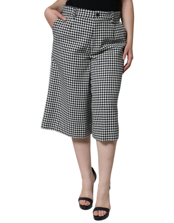 Dolce & Gabbana 39% Alpaca bermudas in black