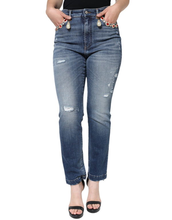 Dolce & Gabbana 97% Cotton jeans in blue