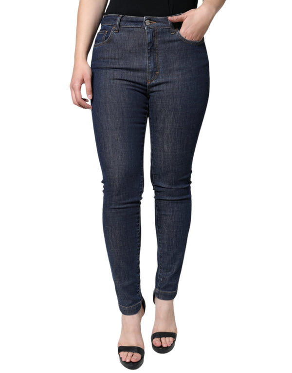 Dolce & Gabbana 98% Cotton jeans in navy