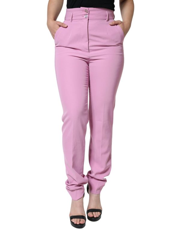 Dolce & Gabbana 100% Polyester trousers in pink