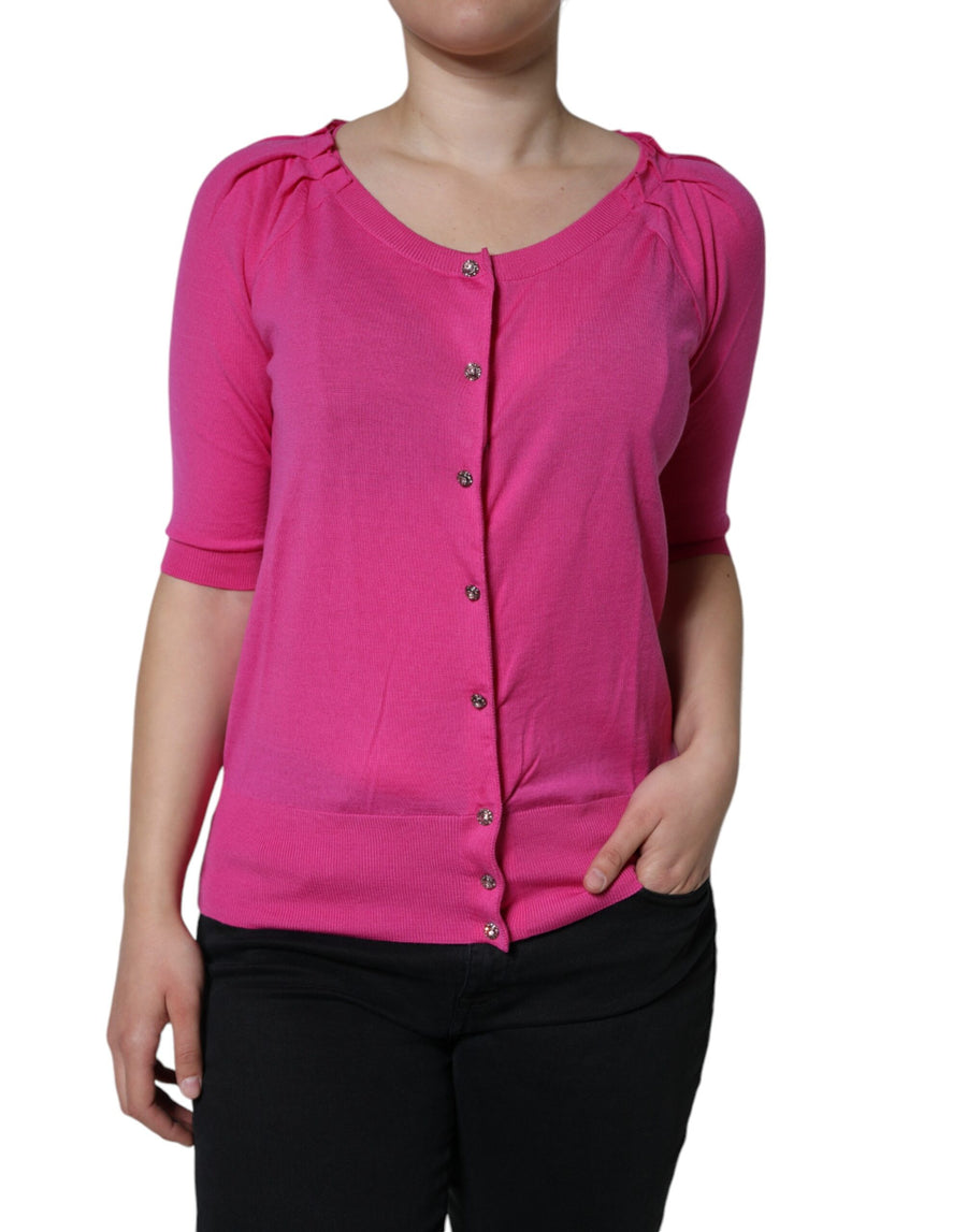 Dolce & Gabbana 100% Virgin Wool blouse in pink