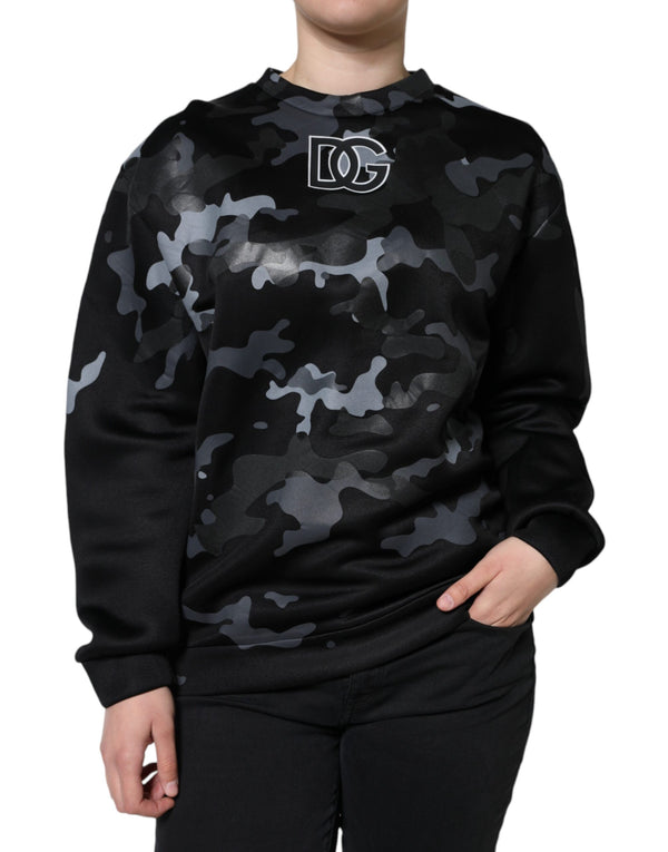 Dolce & Gabbana 70% Viscose 30% Nylon sweatshirt in black