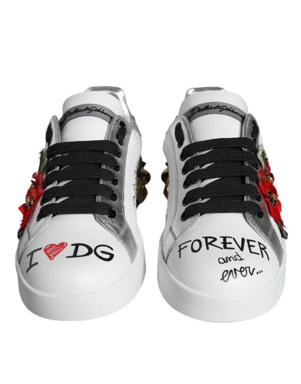 Dolce & Gabbana 100% Leather sneaker in white