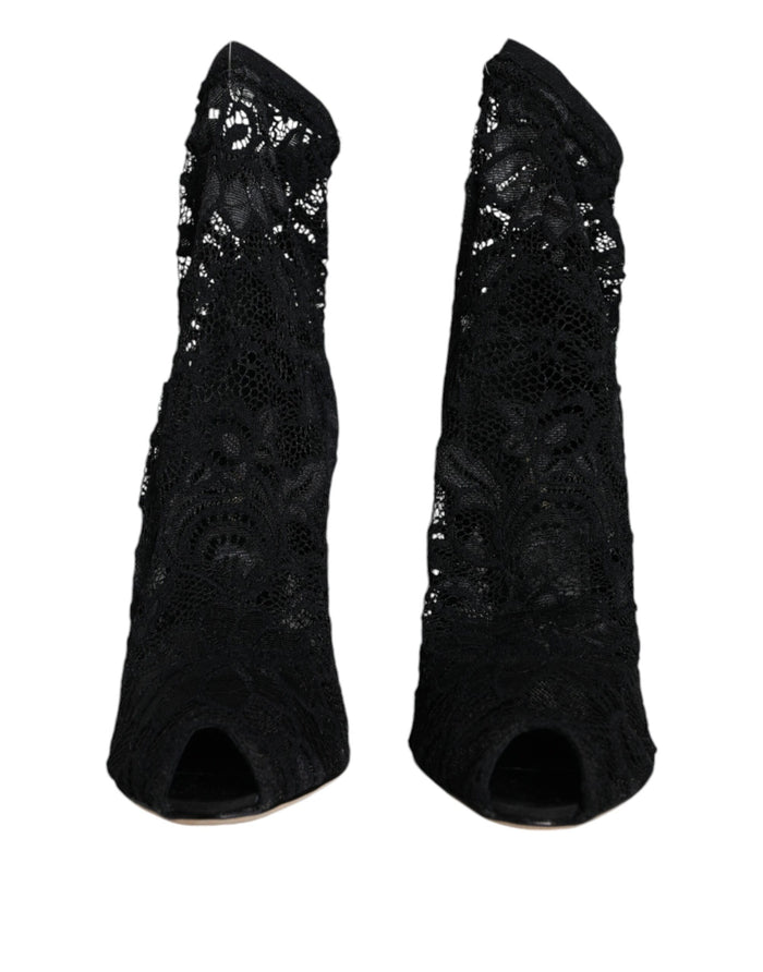 Dolce & Gabbana 82% Nylon boot in black