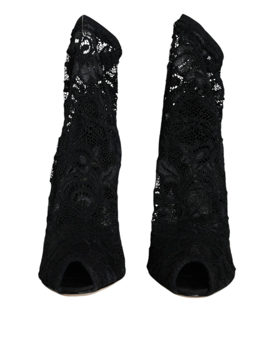 Dolce & Gabbana 82% Nylon boot in black