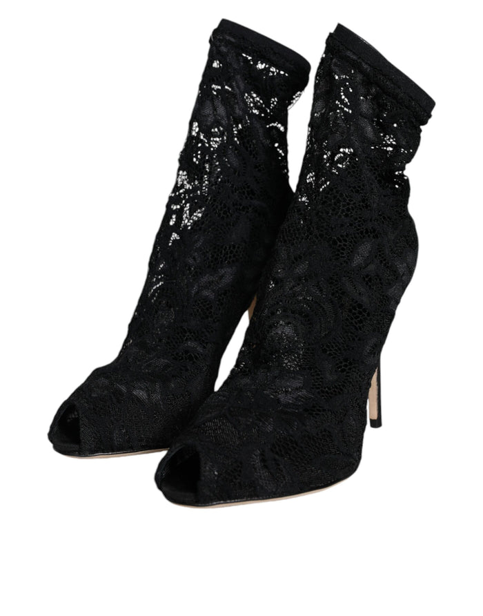 Dolce & Gabbana 82% Nylon boot in black — view 2