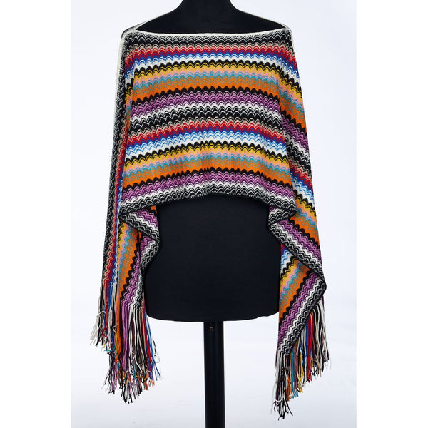 Missoni Wool poncho in multicolor