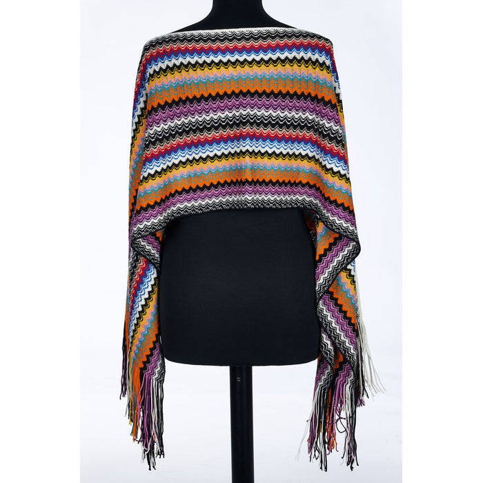 Missoni Wool poncho in multicolor — view 2
