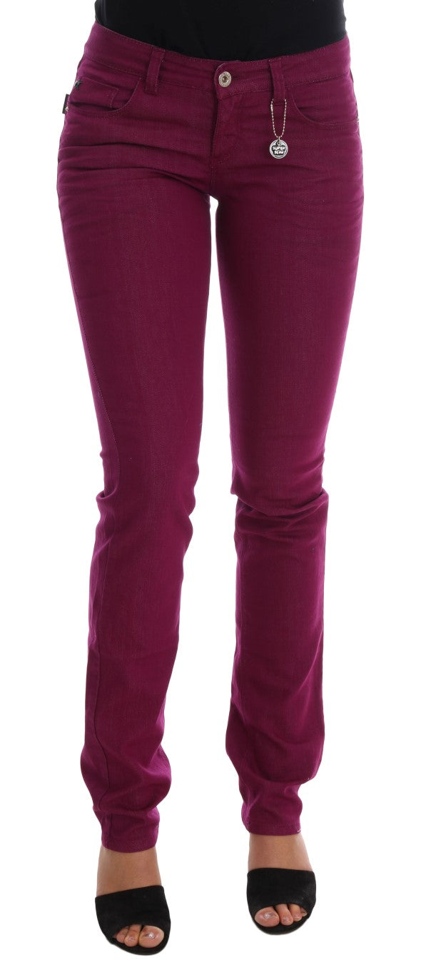 Costume National 77% Cotton jeans in purple