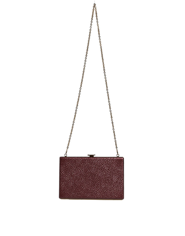 Dolce & Gabbana Leather clutch in maroon