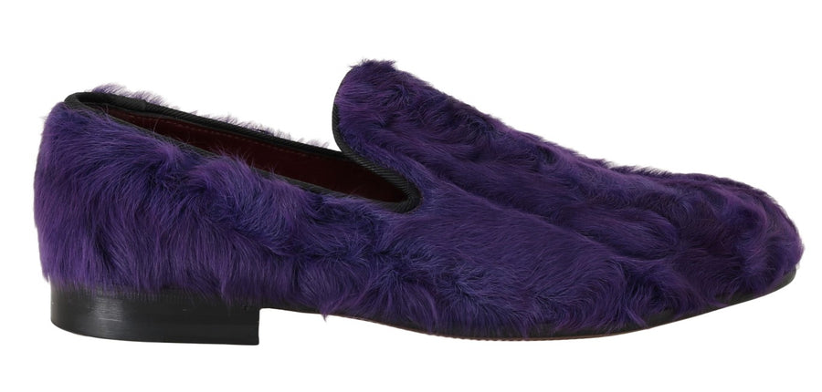 Dolce & Gabbana 20% Leather loafer in purple