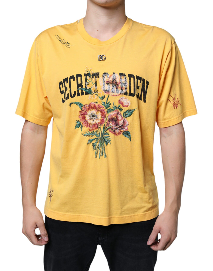 Dolce & Gabbana 100% Cotton t-shirt in yellow