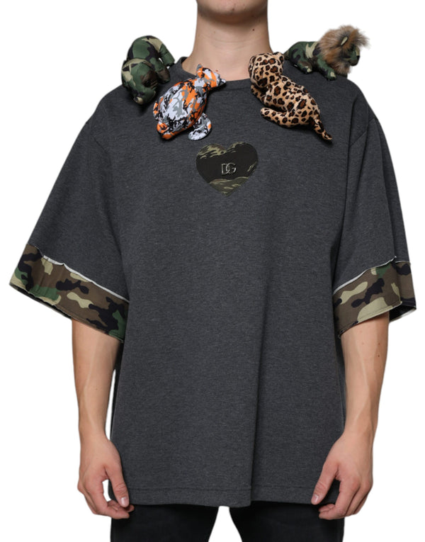 Dolce & Gabbana 70% Cotton 30% Polyester t-shirt in gray