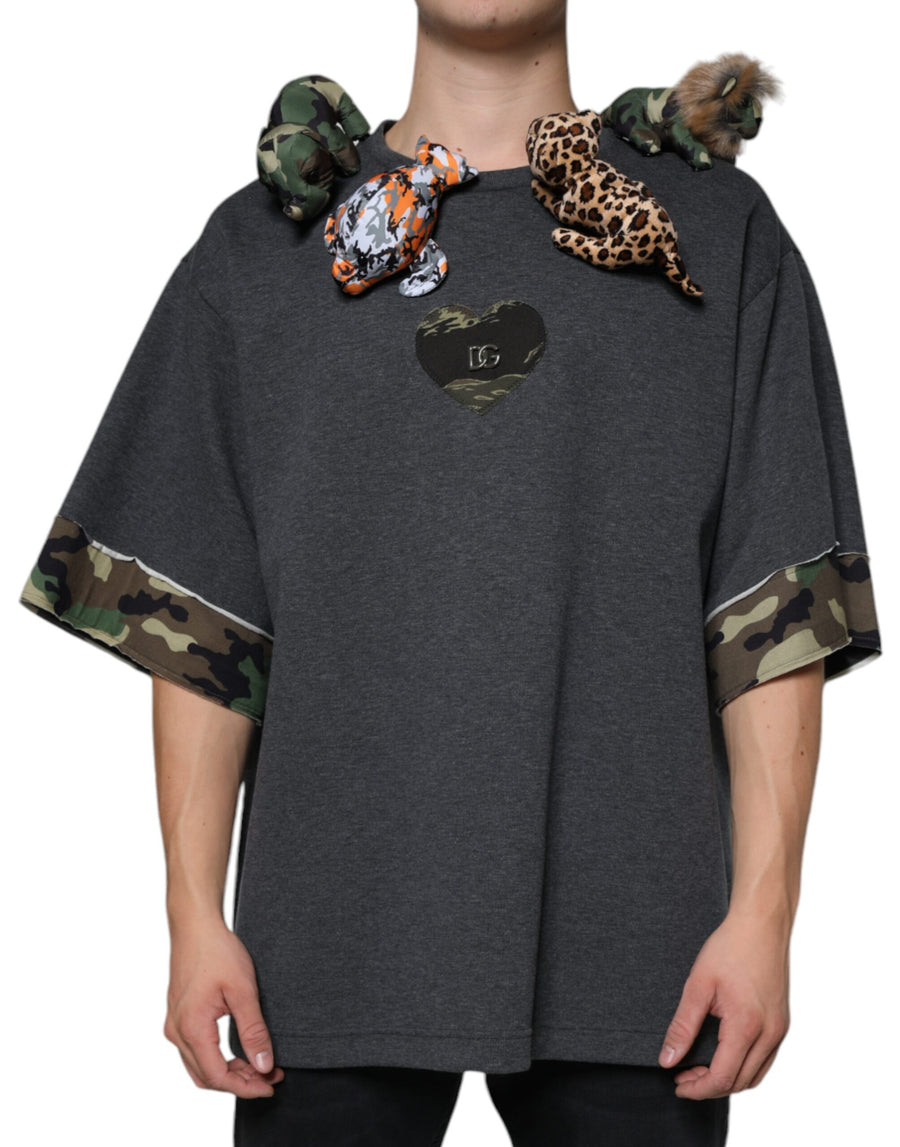 Dolce & Gabbana 70% Cotton 30% Polyester t-shirt in gray