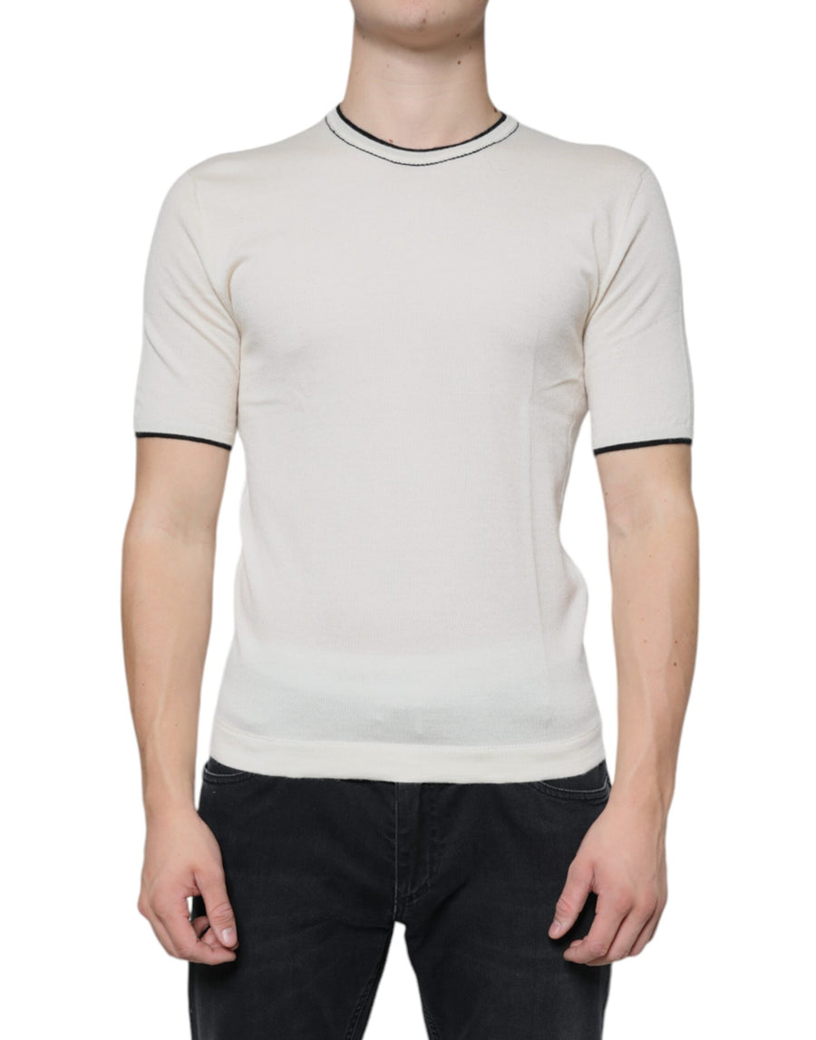 Dolce & Gabbana 100% cashmere t-shirt in white