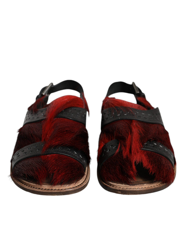 Dolce & Gabbana 60% Gazelle Hair sandals in multicolor
