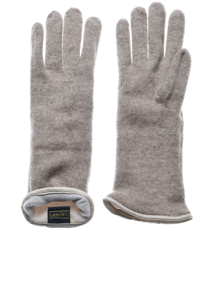 Guanti Doppio Cashmere Nude & Neutrals
