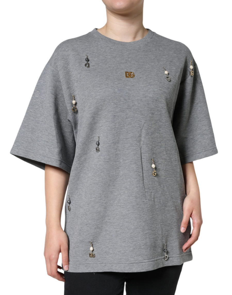 Dolce & Gabbana 70% Cotton 30% Nylon t-shirt in gray