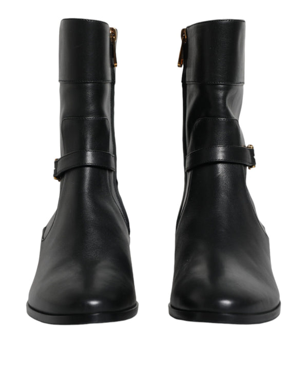Dolce & Gabbana 100% Calf Leather boot in black