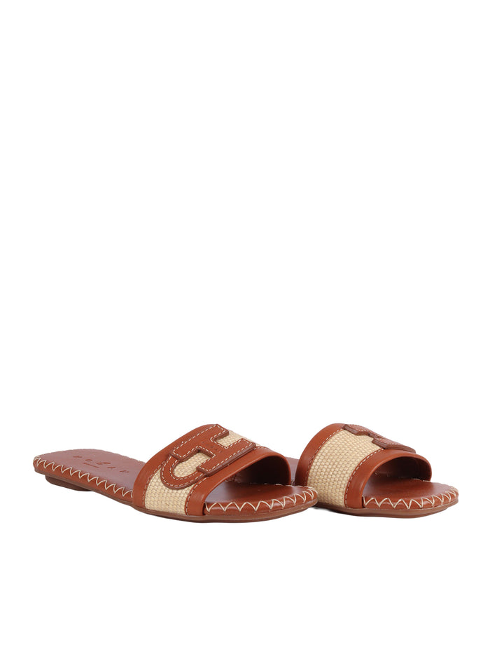 H685 Slippers Brown Ciabattina