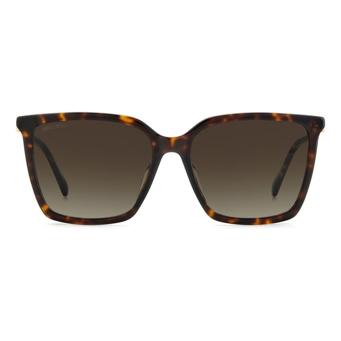 Jimmy Choo JCTOTTAGS086AC Metal sunglasses in brown — view 2