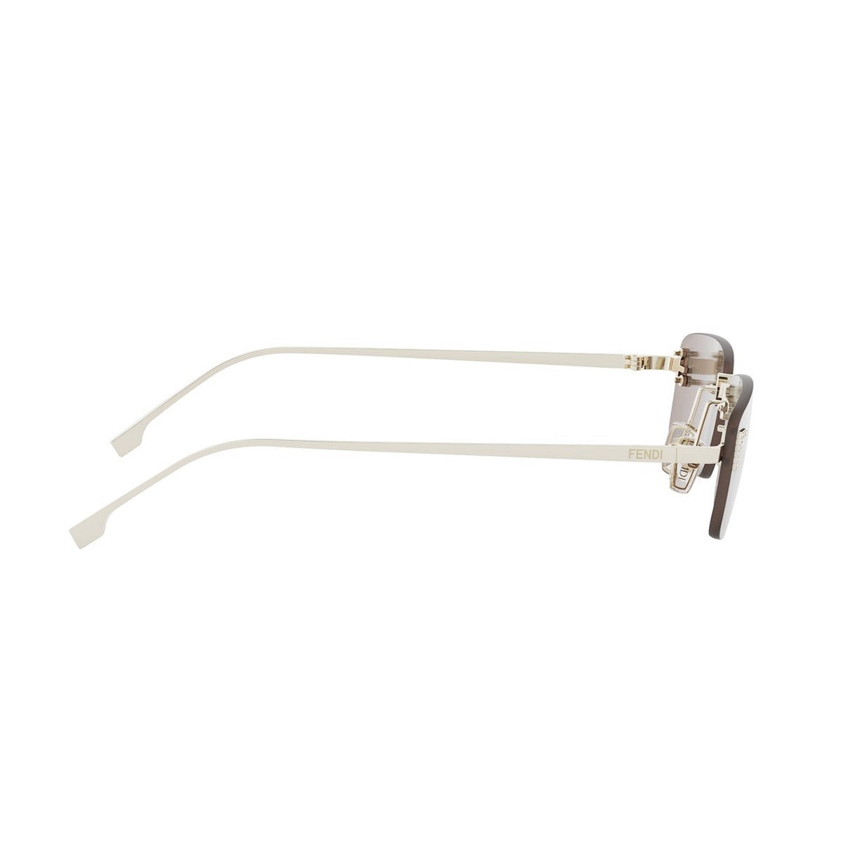 Fendi First Crystal Gold Metallo Sunglasses