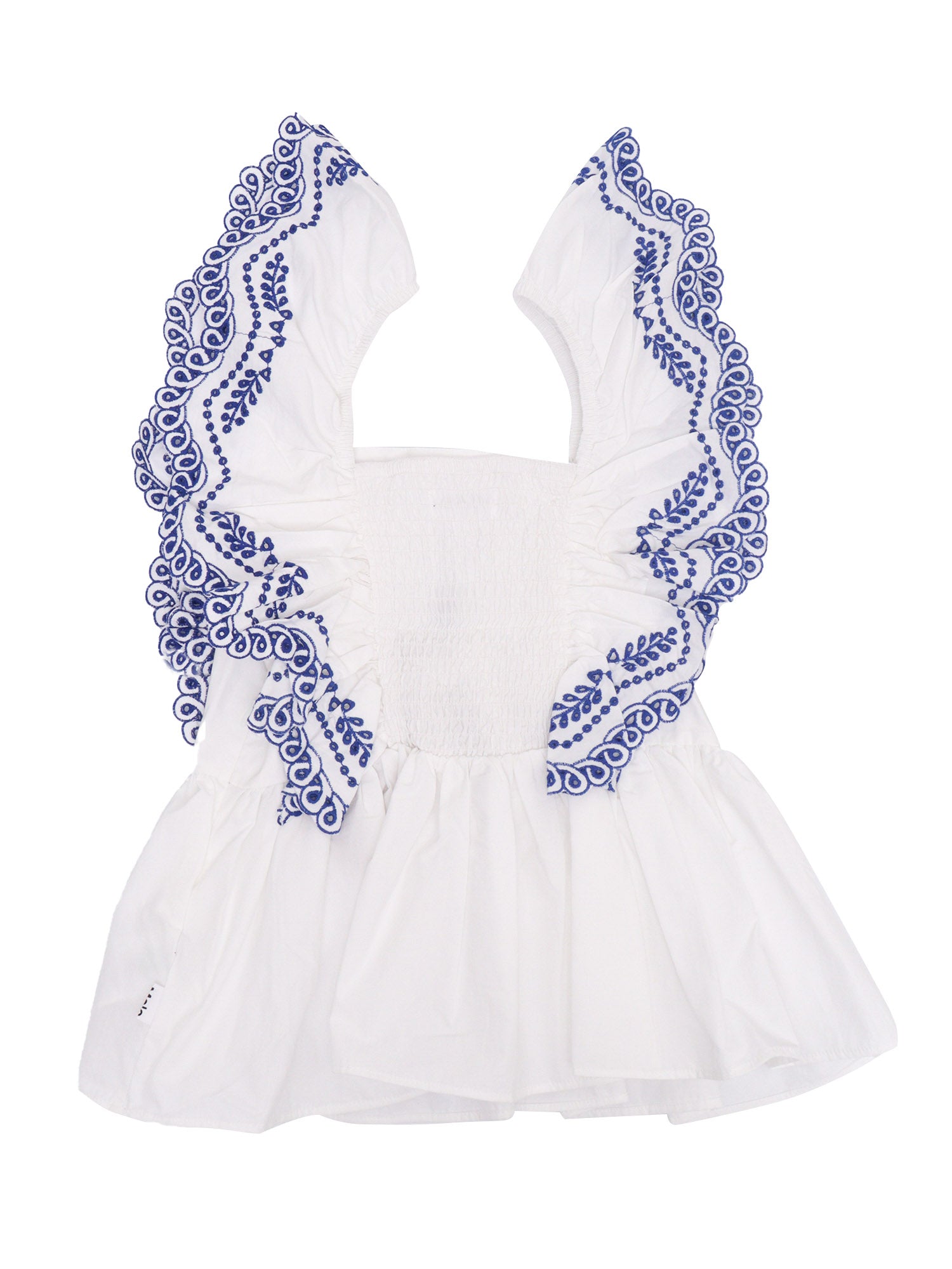 Rosamond Blouse White Cotton Organic