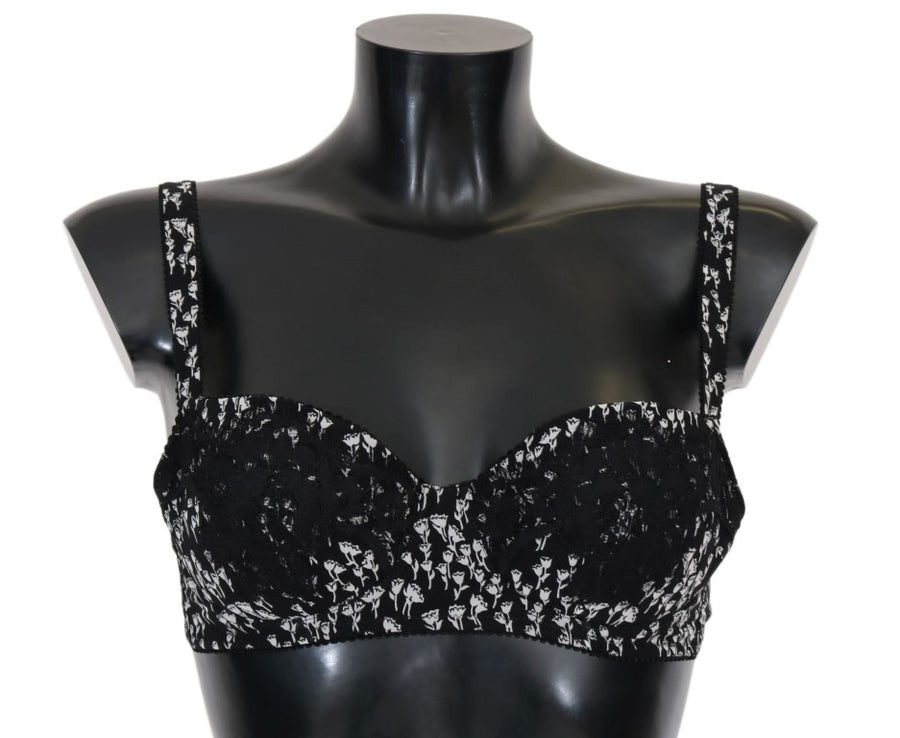 Dolce & Gabbana 10% Cotton bra in black