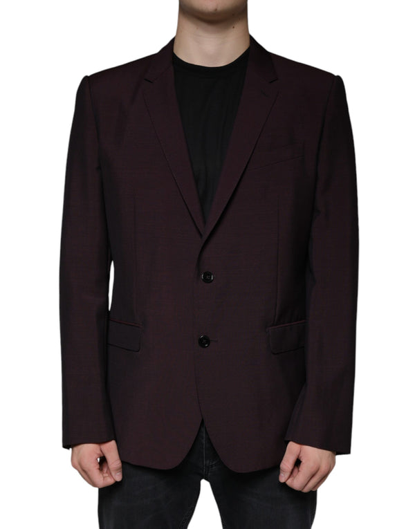 Dolce & Gabbana 55% Wool blazer in burgundy