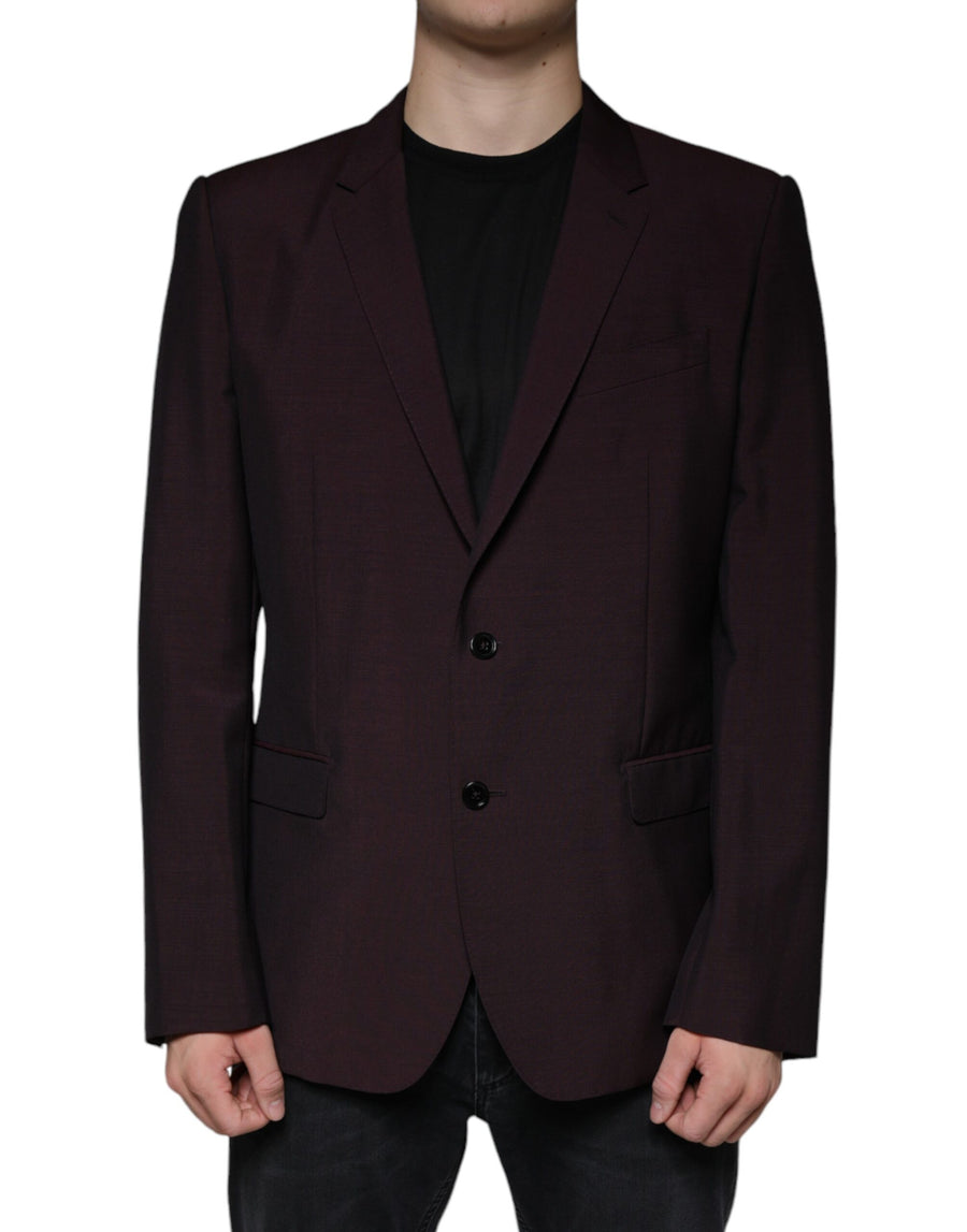 Dolce & Gabbana 55% Wool blazer in burgundy