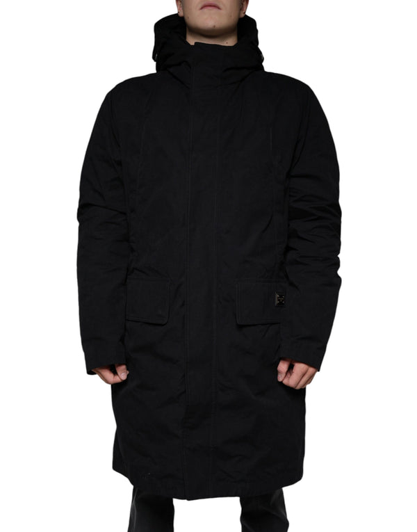 Dolce & Gabbana 50% Cotton 45% Polyester 5% Silk coat in black
