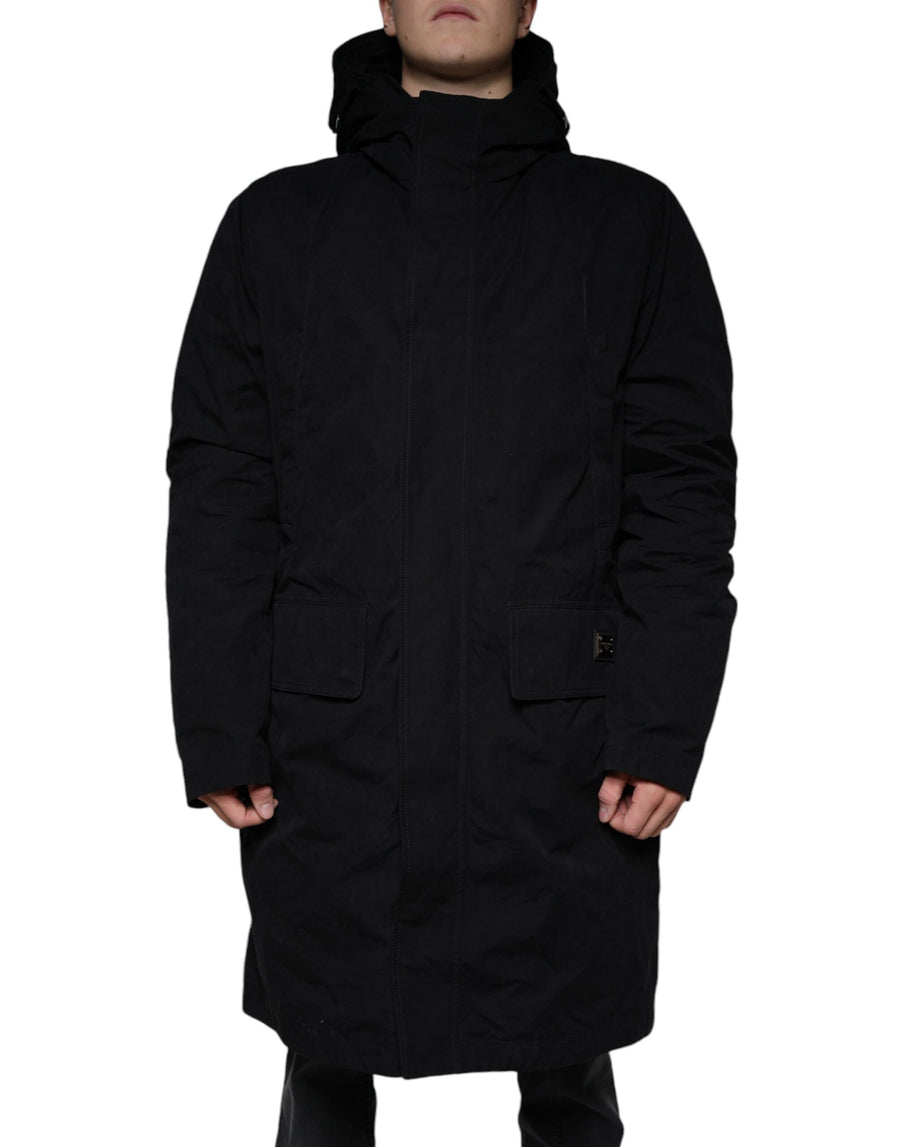 Dolce & Gabbana 50% Cotton 45% Polyester 5% Silk coat in black
