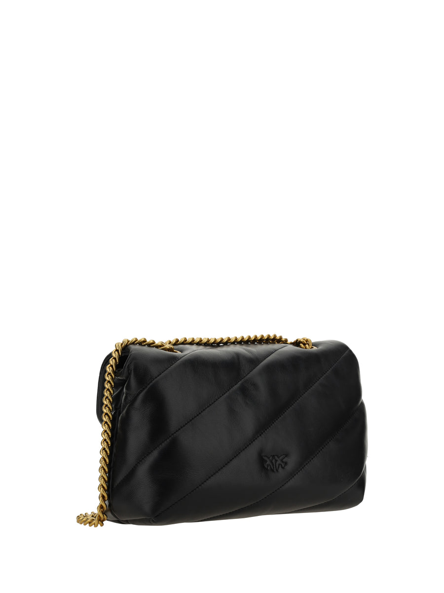 Shoulder Bag Love Classic Black-Antique Gold Black/antique Calf Leather