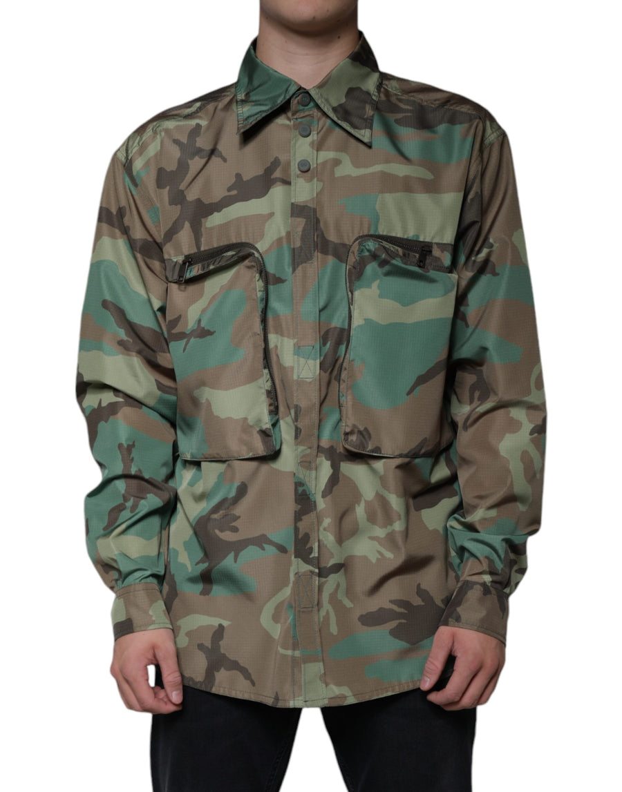 Dolce & Gabbana 90% Polyester 10% Nylon shirt in green