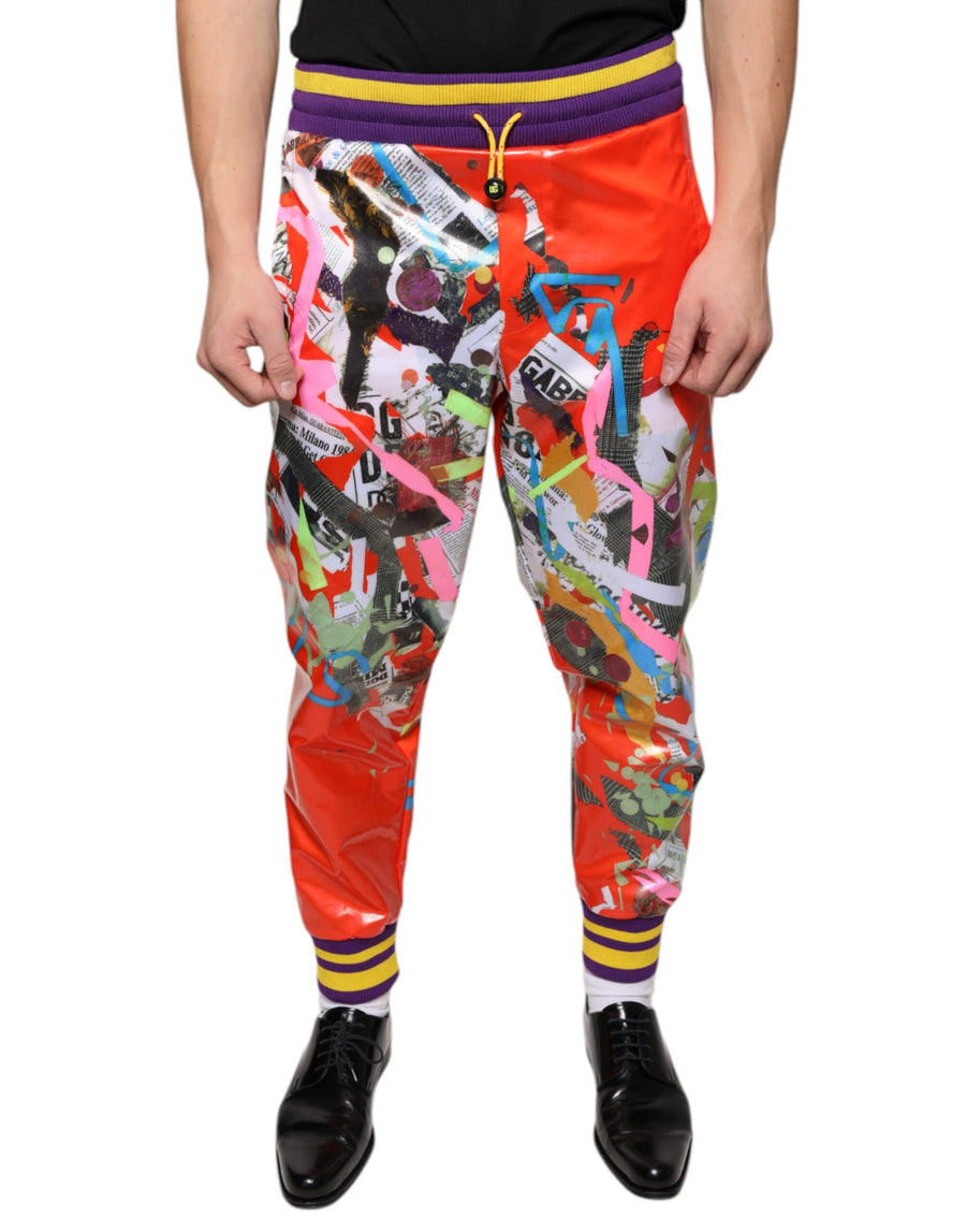 Dolce & Gabbana 100% Polyester jogger in red