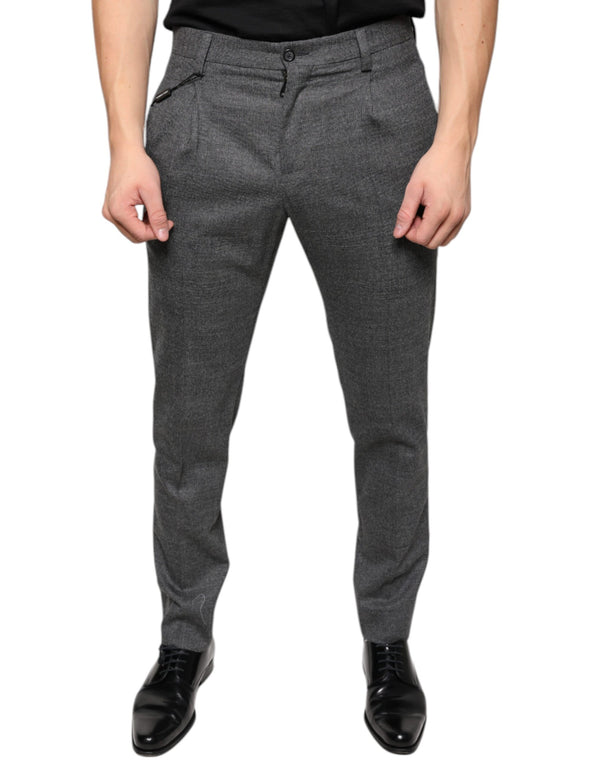Dolce & Gabbana 98% Virgin Wool trousers in gray