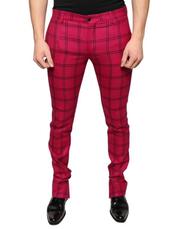 Dolce & Gabbana 100% Wool trousers in pink