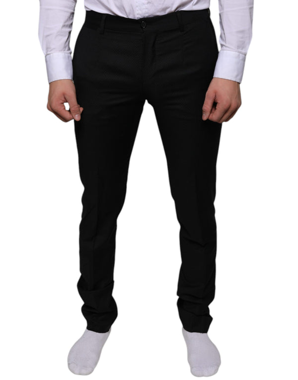 Dolce & Gabbana 100% Virgin Wool trousers in black