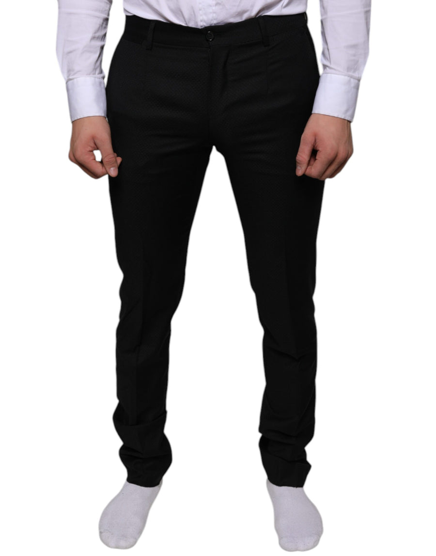 Dolce & Gabbana 100% Virgin Wool trousers in black