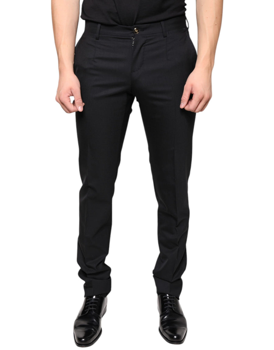 Dolce & Gabbana 100% Virgin Wool (body) trousers in black