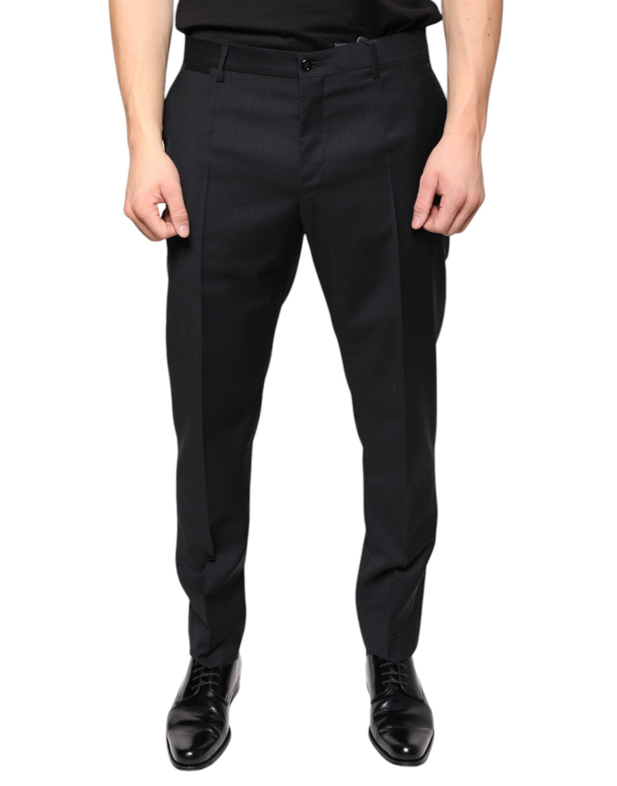 Dolce & Gabbana 100% Virgin Wool trousers in black