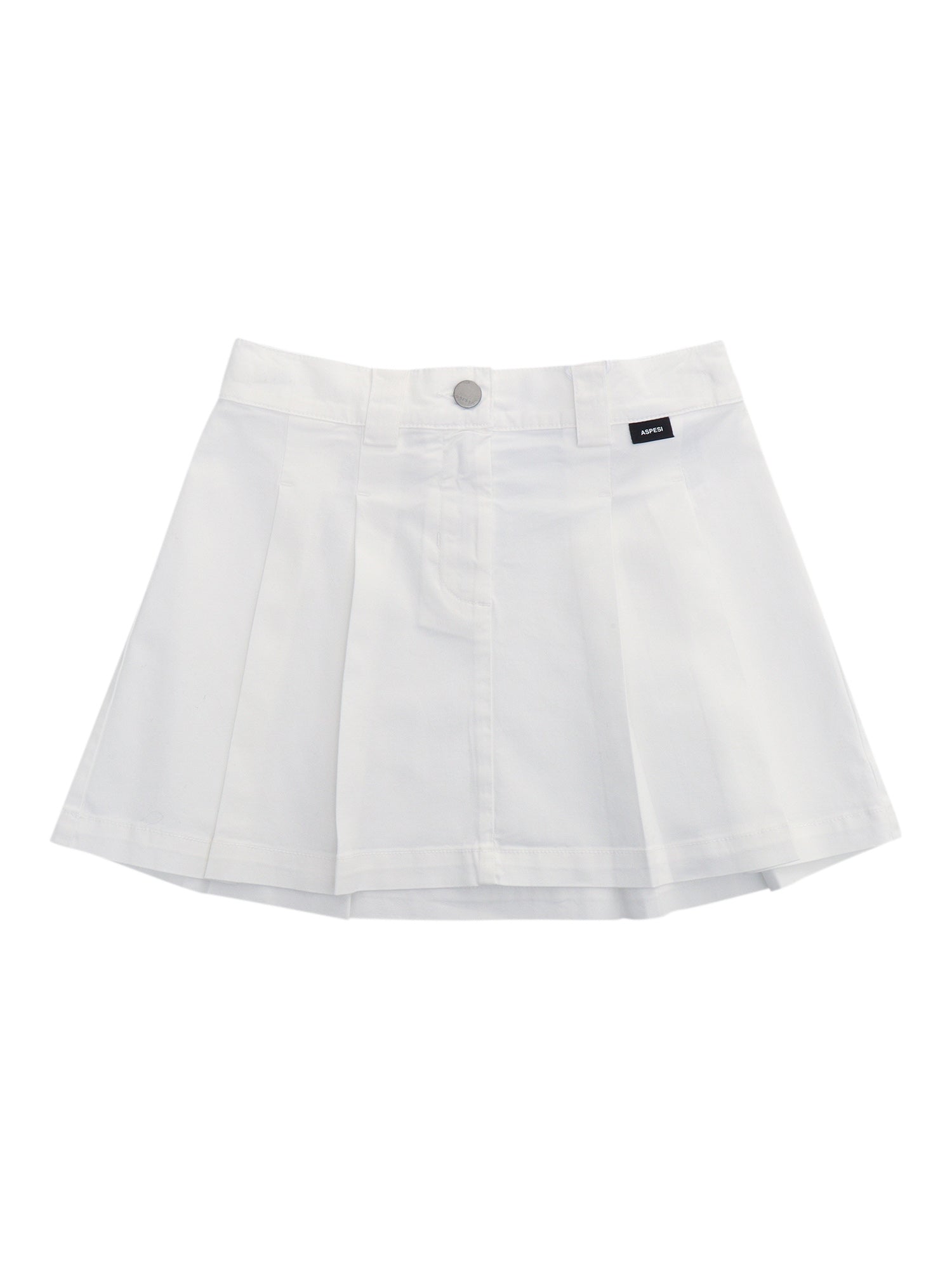 SKIRT White Cotton Elastane