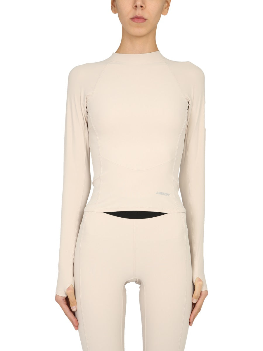 Long Sleeve T-Shirt Beige T-shirts
