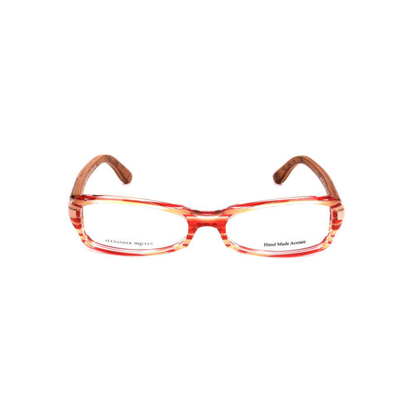 Alexander McQueen AMAMQ4136A0OAC Acetate eyeglasses in red