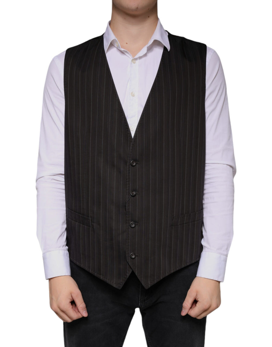 Dolce & Gabbana 80% Cotton 20% Viscose vest in black