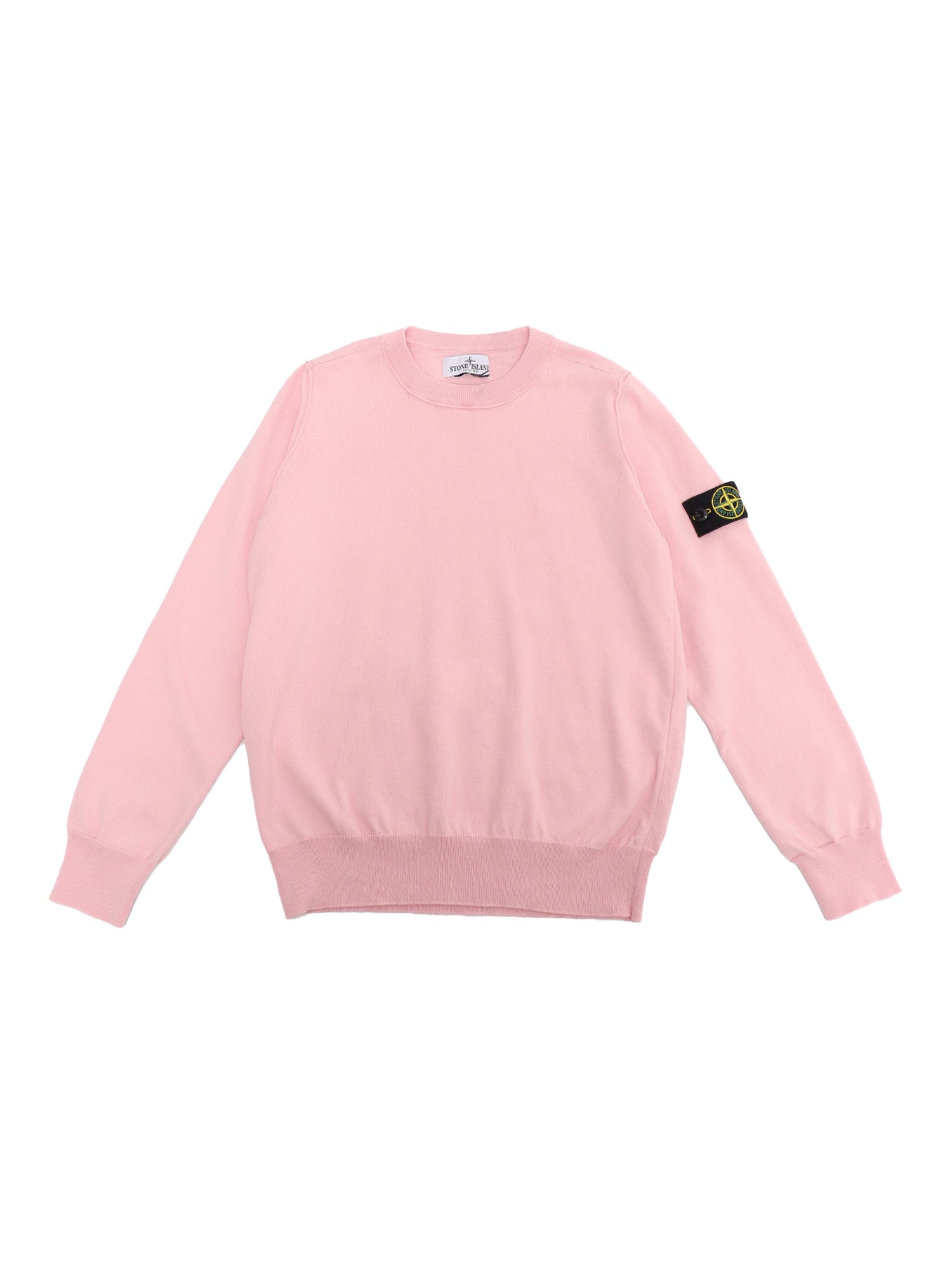 Pink sweatshirt with logo Cotton Crewneck