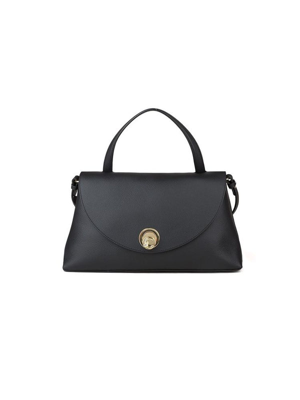 Coccinelle Top Handle Bag Black Cowhide / Top-handle-bags