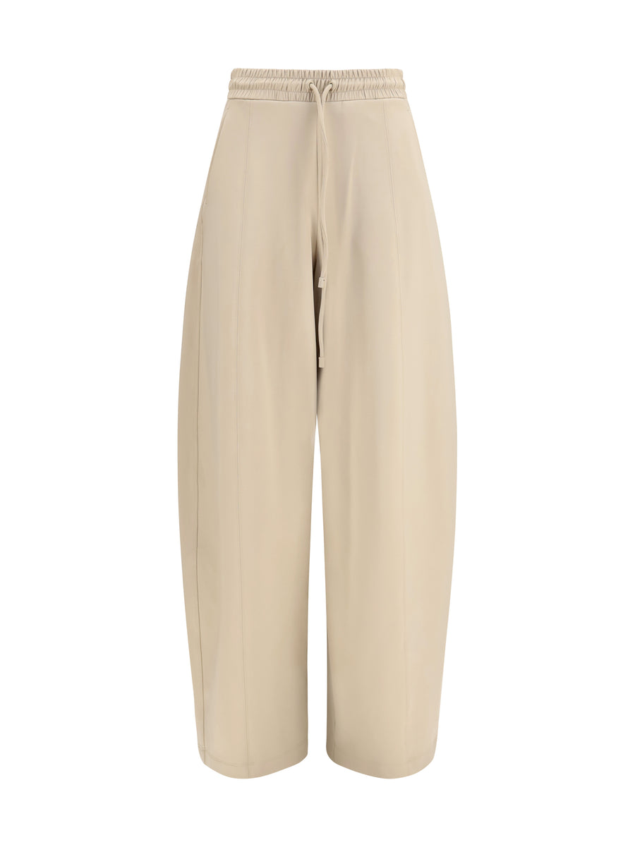 Olmo Technical Cotton Jersey Pants Roccia Polyamide; Cotton; Elastane