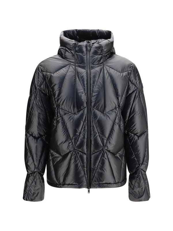 Quilted Iceberg Puffer Jacket Black Down