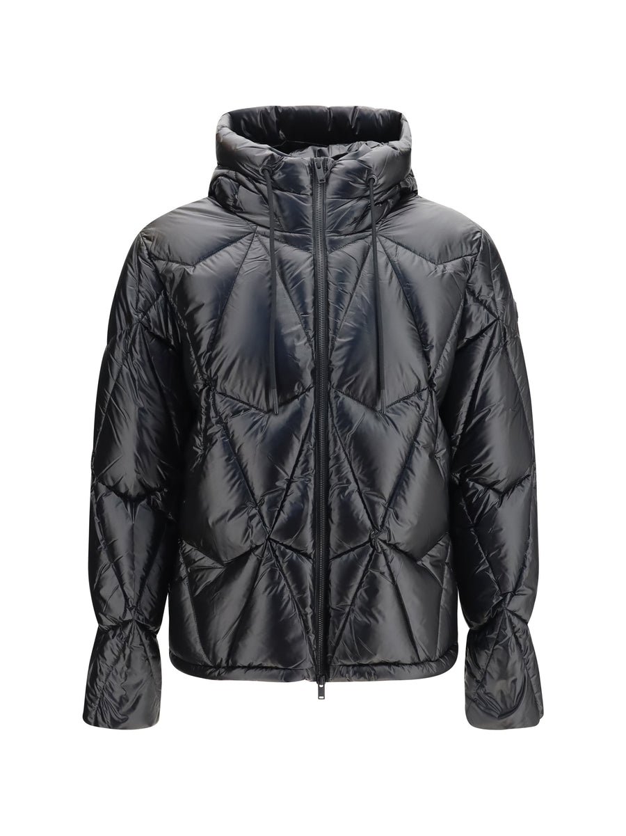 Quilted Iceberg Puffer Jacket Black Down